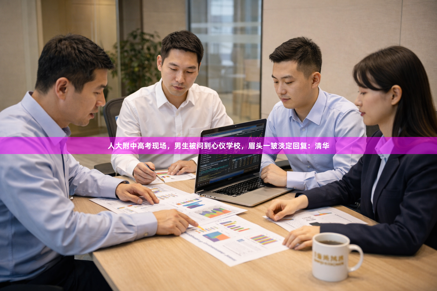 人大附中高考现场，男生被问到心仪学校，眉头一皱淡定回复：清华