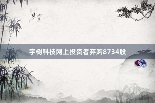 宇树科技网上投资者弃购8734股