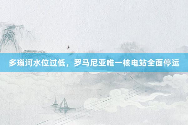 多瑙河水位过低，罗马尼亚唯一核电站全面停运