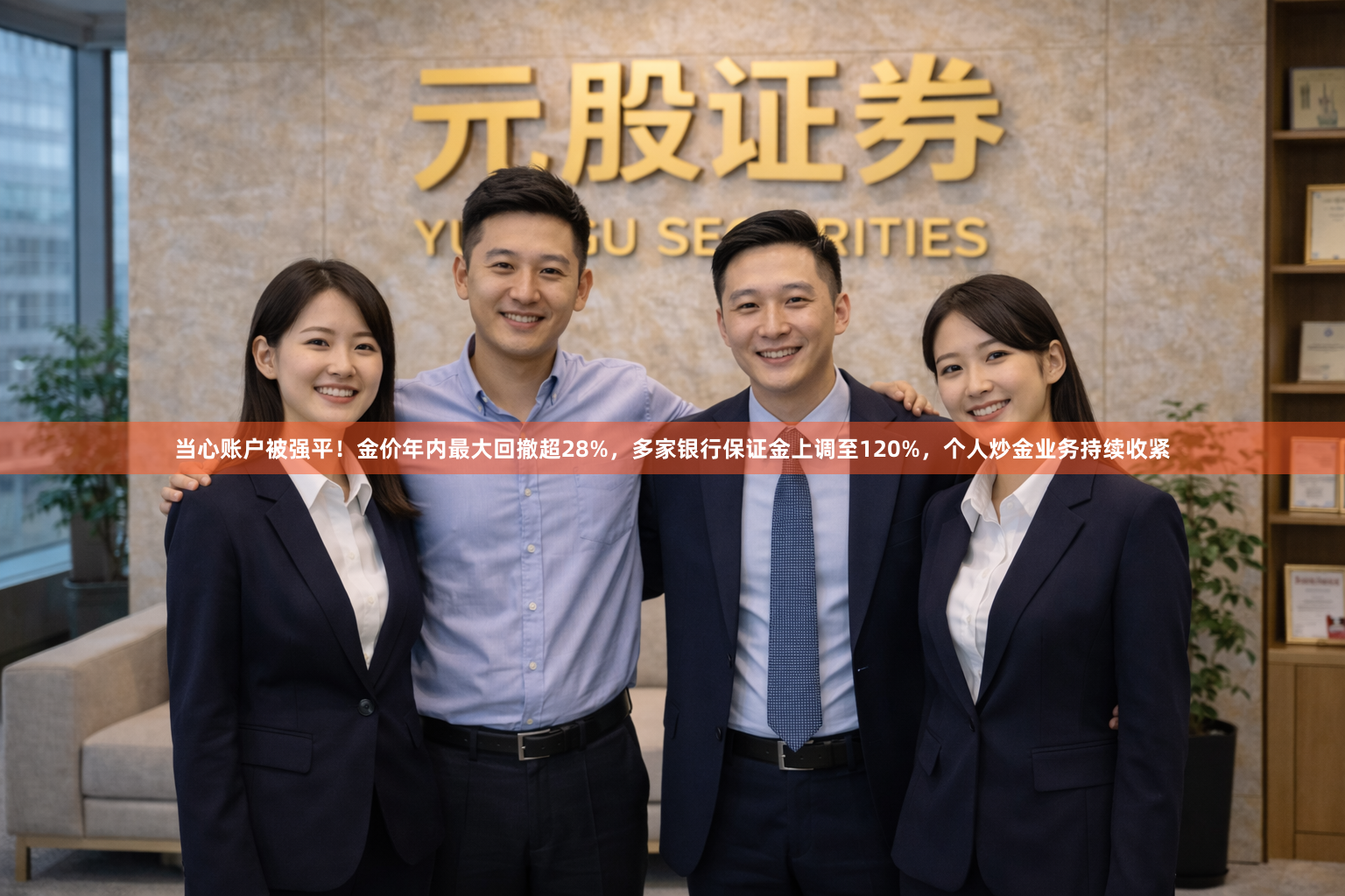 当心账户被强平！金价年内最大回撤超28%，多家银行保证金上调至120%，个人炒金业务持续收紧
