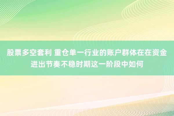 股票多空套利 重仓单一行业的账户群体在在资金进出节奏不稳时期这一阶段中如何
